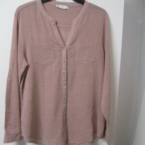 Carve Designs Dylan Textured Gauze Tunic Top Women Size M